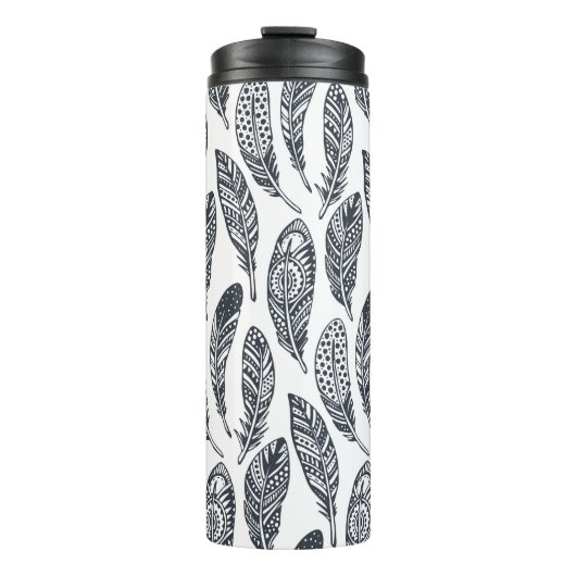 Handgetekende stamveren, patroon. thermosbeker (Voorkant)