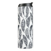 Handgetekende stamveren, patroon. thermosbeker (Gedraaid links)