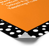 Handgetekende Stippen  klaslokaal Poster (Hoek)