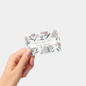 Handgetekende stoffige Roos Floral Doula Badge (Handheld)