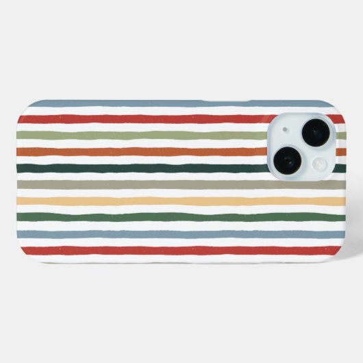 Handgetekende strepen in art nouveau-geïnspireerde Case-Mate iPhone case (Achterkant (horizontaal))