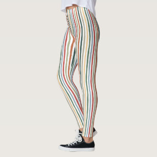 Handgetekende strepen in art nouveau-geïnspireerde leggings