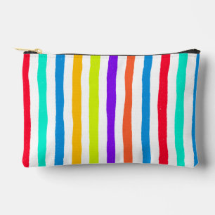 Handgetekende strepen in felle pop art kleuren etui