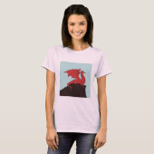 Handgetekende Stroke Dragon-ontwerp T-shirt (Voorkant volledig)