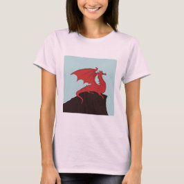 Handgetekende Stroke Dragon-ontwerp T-shirt
