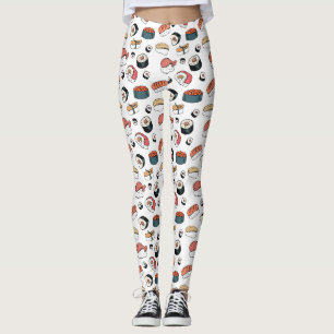 Handgetekende Sushi Mix Leggings
