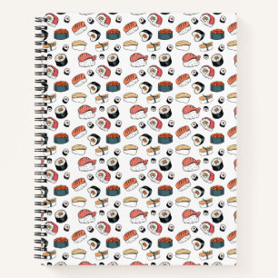 Handgetekende Sushi Mix Notitieboek