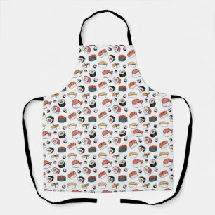 Handgetekende Sushi Mix Schort
