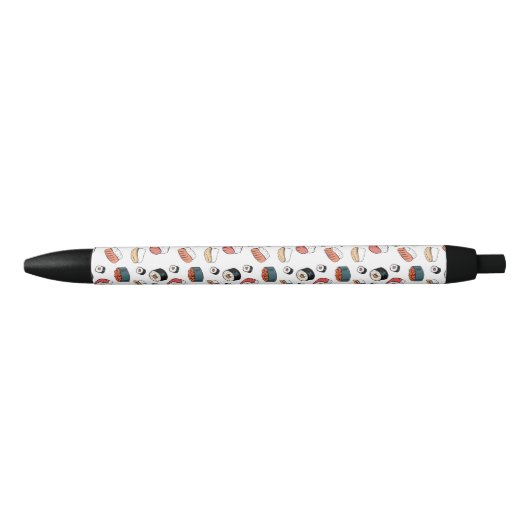 Handgetekende Sushi Mix Zwarte Inkt Pen (Voorkant)