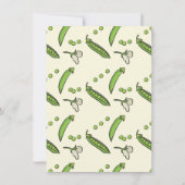 Handgetekende Sweet Pea Vine in Can Baby shower Kaart (Achterkant)