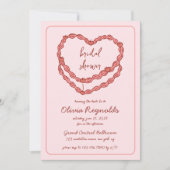 Handgetekende taart Roze Rood Vrijgezellenfeest Kaart (Voorkant)