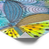 Handgetekende Tangled Artistic Threads of Color Poster (Hoek)