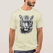 HANDGETEKENDE TIJGER T-SHIRT (Voorkant)