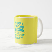 Handgetekende typografie Mok met Motivatie citaten (Voorkant rechts)