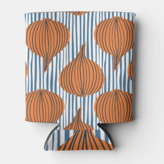 Handgetekende uienbollen, organisch behang blikjeskoeler