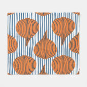 Handgetekende uienbollen, organisch behang fleece deken (Voorkant (Horizontaal))