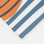 Handgetekende uienbollen, organisch behang fleece deken (Hoek)