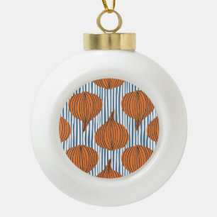 Handgetekende uienbollen, organisch behang keramische bal ornament