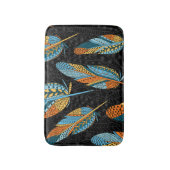 Handgetekende veren: kleurrijke achtergrond. badmat (Voorkant Verticaal)