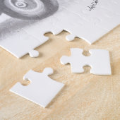 handgetekende vintage brandweerwagen schets legpuzzel (Zijkant)