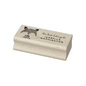 Handgetekende vos Dit boek behoort tot de aangepas Rubberstempel (Stempel)