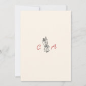 Handgetekende Vreemde Eetavond De Nacht Voor De Pr Kaart (Achterkant)