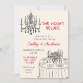 Handgetekende Vreemde Eetavond Voor De Proef Kaart (Voorkant)