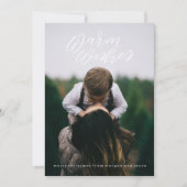 Handgetekende Warmtewensen Vakantiefotokaart Feestdagenkaart (Voorkant)