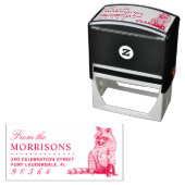  handgetekende wasbeernaam retouradres  zelfinktende stempel (In situ)