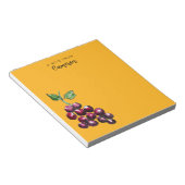  handgetekende Waterverf druiven goudgeel Notitieblok (Schuin)