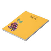  handgetekende Waterverf druiven goudgeel Notitieblok (Linkerzijde)