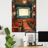 handgetekende Waterverf Mandala Poster (Thuiskantoor)