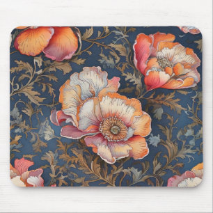 Handgetekende waterverf Seamless Floral Pattern Muismat