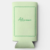 Handgetekende Wavy Bikinis & Martinis Bachelorette Seltzer Blikjeskoeler (Achterkant)