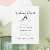 Handgetekende Welkomstdiner Uitnodiging