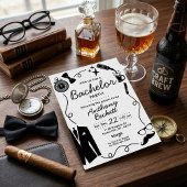 Handgetekende Whimsical Doodles Bachelorfeest Kaart