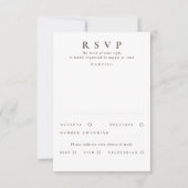 Handgetekende Wildbloemen Roos Gold Wedding RSVP (Voorkant)