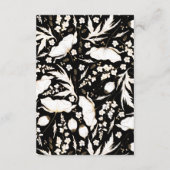 Handgetekende Wildflower Pattern Wedding Details Informatiekaartje (Achterkant)