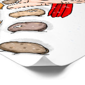 Handgetekende winterdag poster (Hoek)