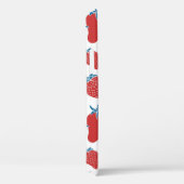 Handgetrokken aardbei naadloos patroon. achtergron Case-Mate iPhone case (Achterkant / Rechts)