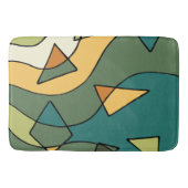 Handgetrokken abstract  ontwerp badmat (Voorkant)