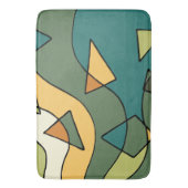 Handgetrokken abstract  ontwerp badmat (Voorkant Verticaal)