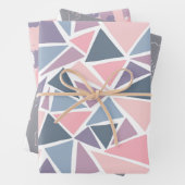 Handgetrokken, abstract ontwerp, bergen, grijs, ro inpakpapier vel (In situ)