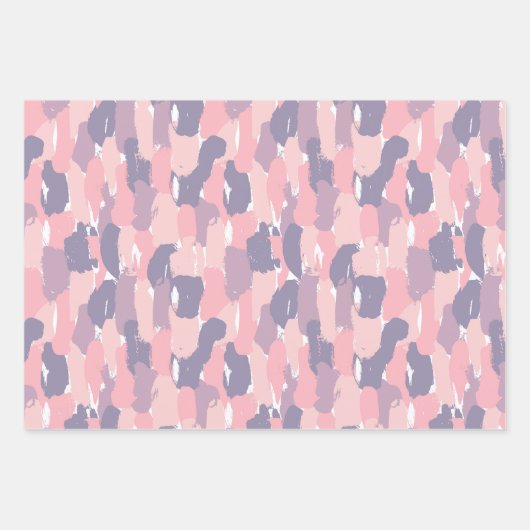 Handgetrokken, abstract ontwerp, bergen, grijs, ro inpakpapier vel (Voorkant 3)