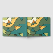 Handgetrokken abstract ontwerp gastenboek (Volledig)