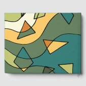Handgetrokken abstract ontwerp gastenboek (Achterkant)