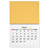 Handgetrokken abstract  ontwerp kalender (Mar 2027)