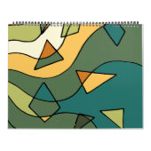 Handgetrokken abstract  ontwerp kalender (Hoes)
