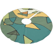 Handgetrokken abstract  ontwerp kerstboom rok (Gekanteld)
