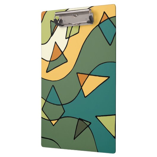 Handgetrokken abstract ontwerp klembord (Links)